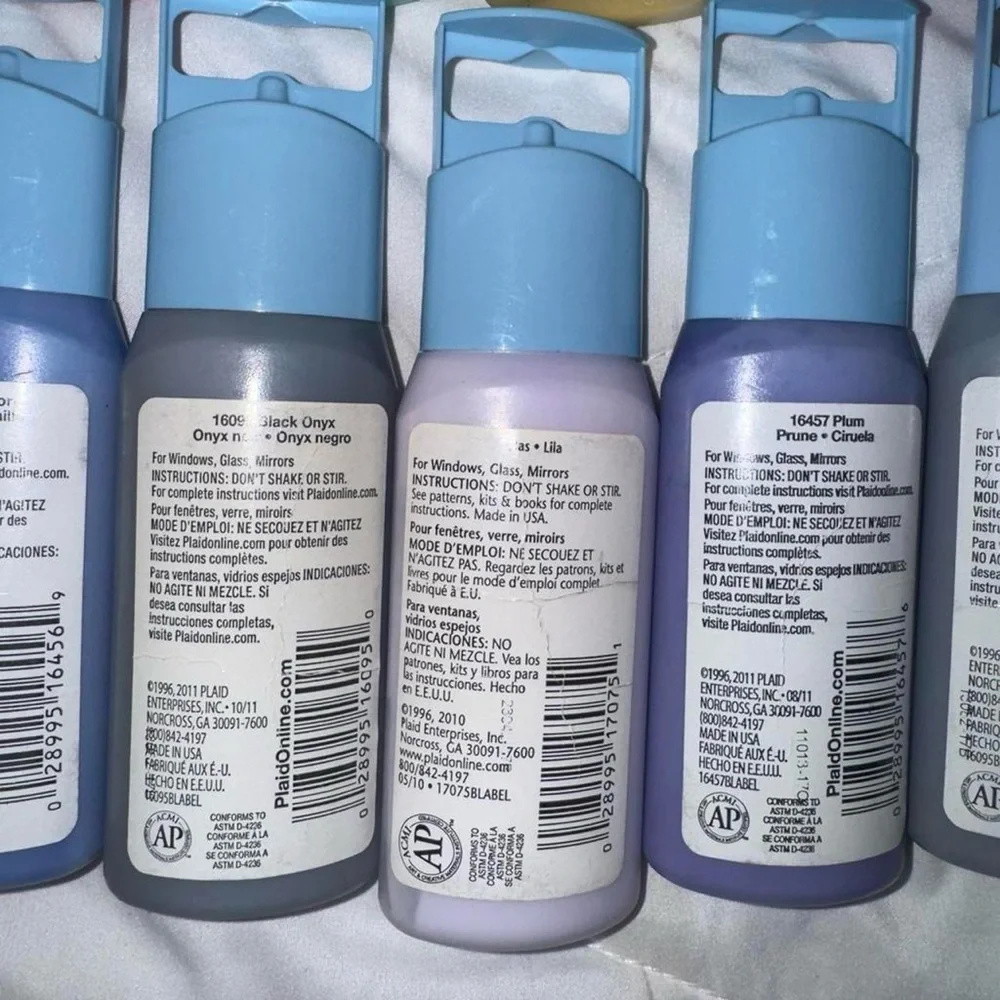 20 Bottles of Plaid Gallery Stained Glass Mirror Window Paint